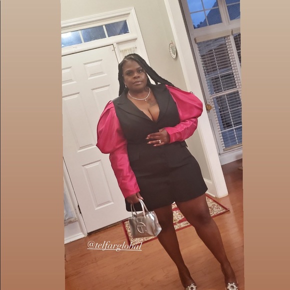 Puff Sleeve Blazer Dress - Picture 1 of 1